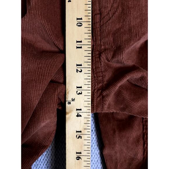 Old Navy Sky-Hi Rise Corduroy Pants Womens 48"X34" Burnt Orange Wide Leg Stretch - Picture 12 of 15